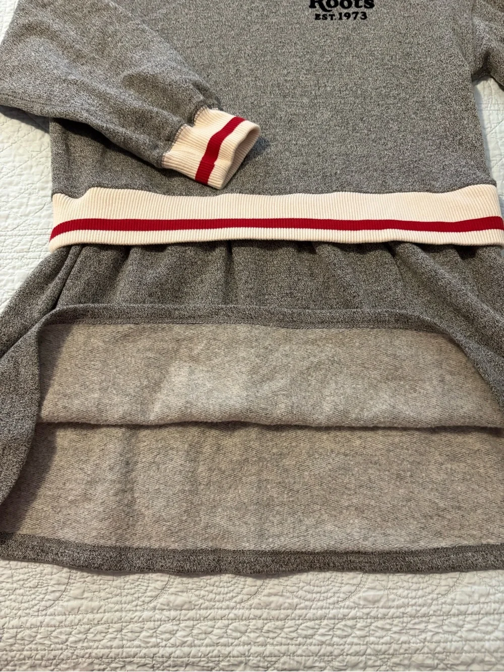 Roots Cabin hooded dress. Size girls large.